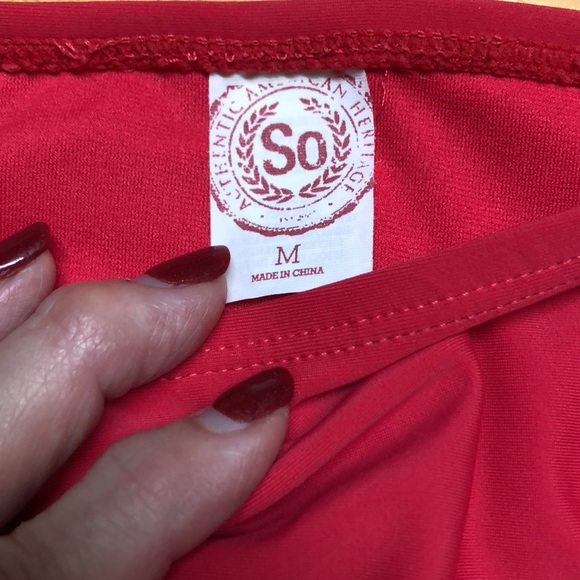 S0 Red White & Blue Medium Bathing Suit - Picture 7 of 8